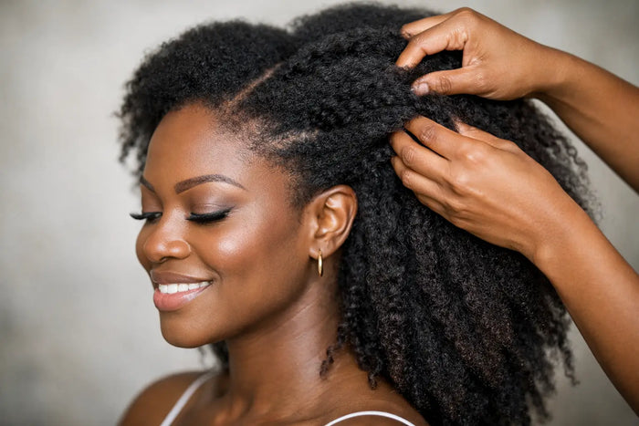 How to Blend 4C Hair Extensions Naturally