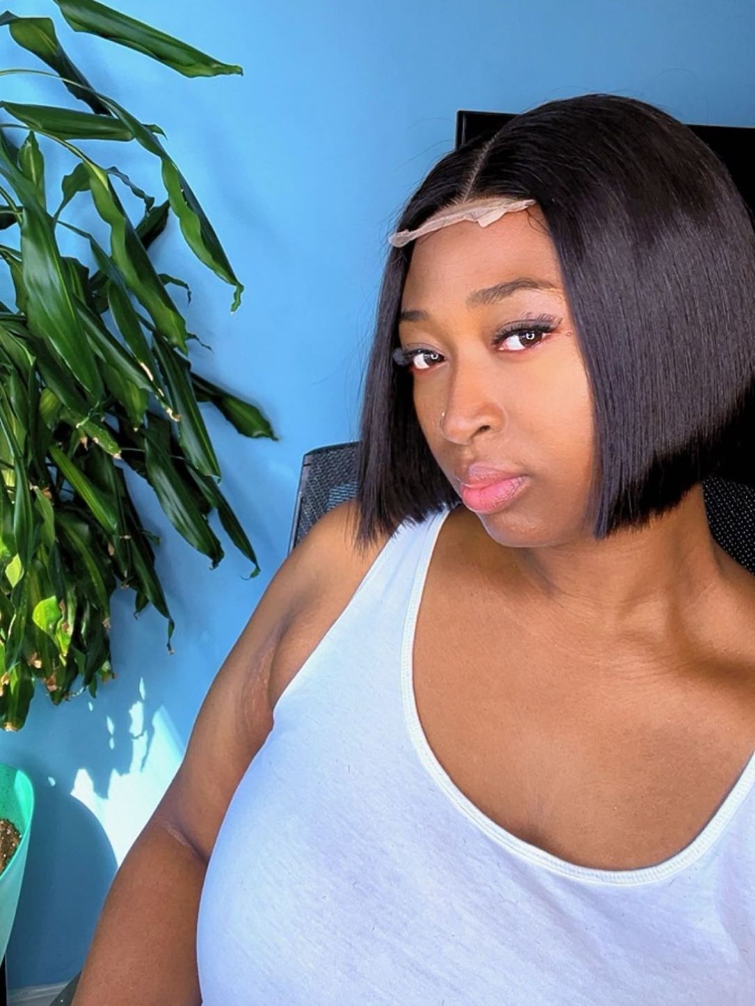 Raw Vietnamese Bone Straight HD Lace Wig – 8 Inches
