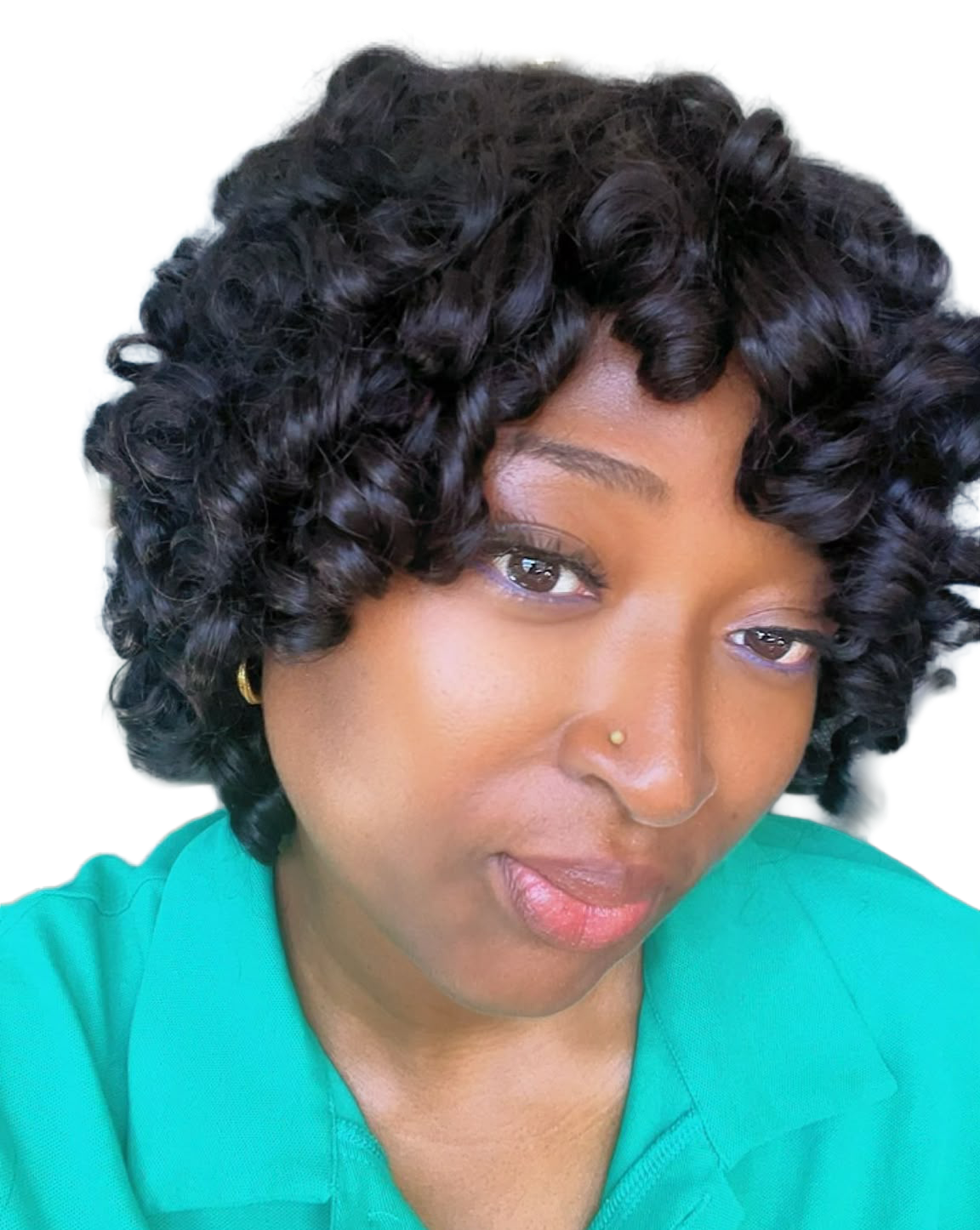 Fringe Bounce Human Hair Wig – 10 Inches
