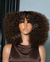 Fringe Pixie Curls Premium Human Hair Wig