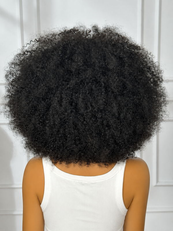 Raw 4C Afro Kinky Full Frontal Wig – 12 Inches