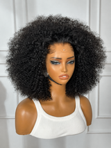 Raw 4C Afro Kinky Full Frontal Wig – 12 Inches