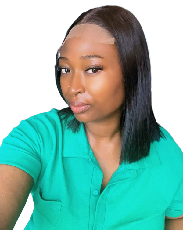 SDD Vietnamese Bone Straight Human Hair Wig – 12 Inches